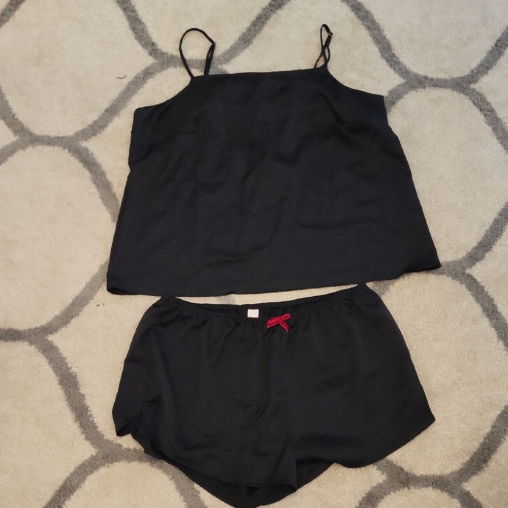 Auden Black and Red Pajama Set